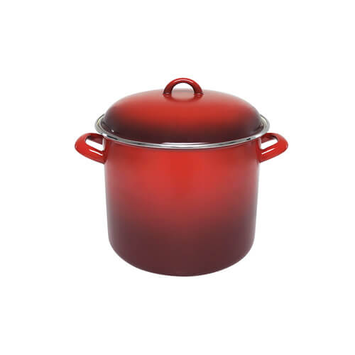 Chasseur Enamel Stock Pot (Red)