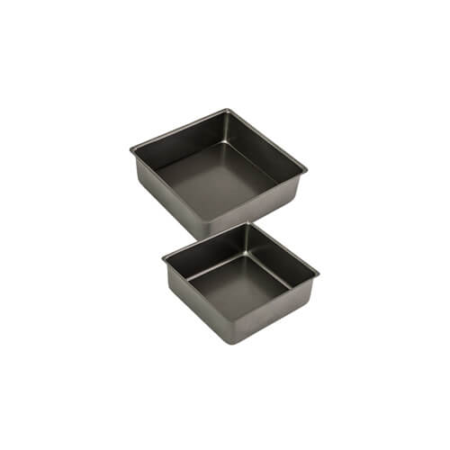 Bakemaster Loose Base Square Deep Cake Pan