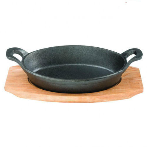 Pyrolux Pyrocast Oval Gratin with Maple Tray