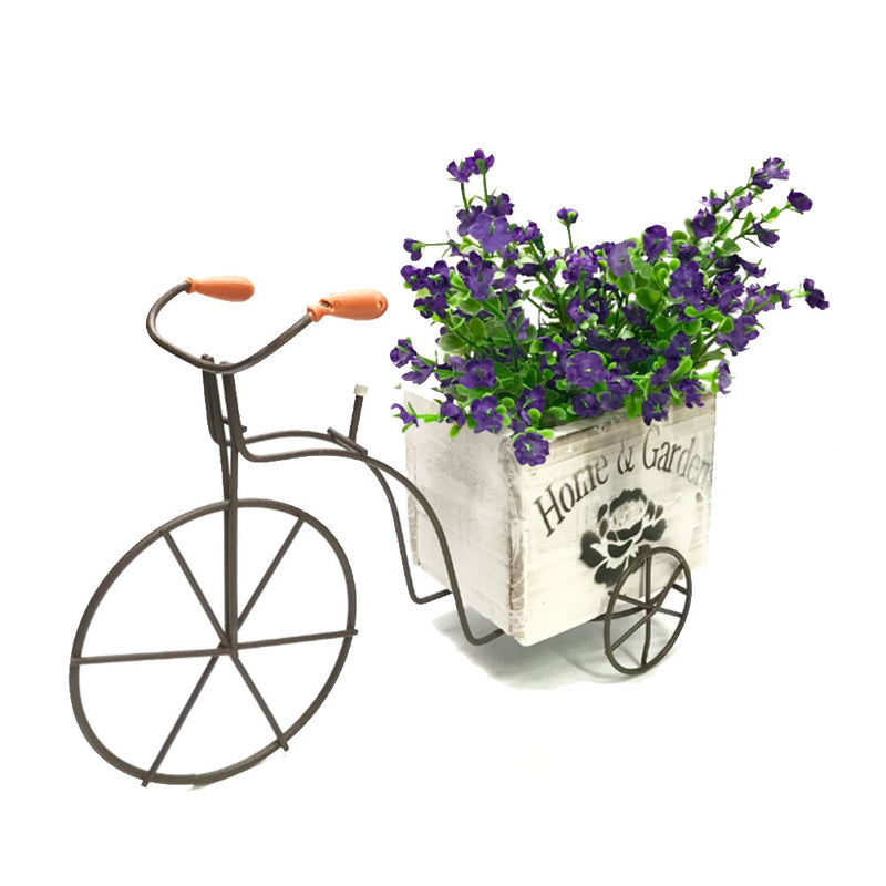 Haus & Garten 3-rades Fahrrad mit Blumenkastendekoration