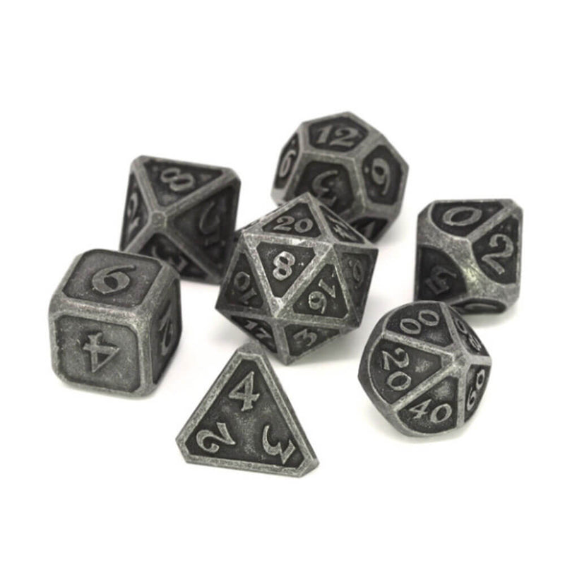 Dice Metal Set Polyhedral Mythica