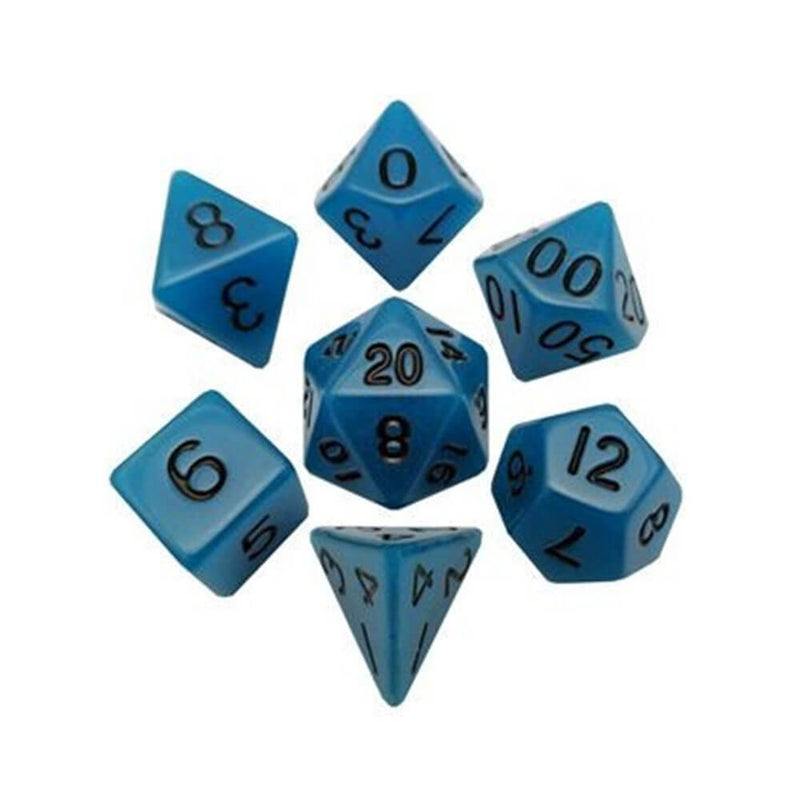 MDG Acrylic Dice Set Glow in the Dark