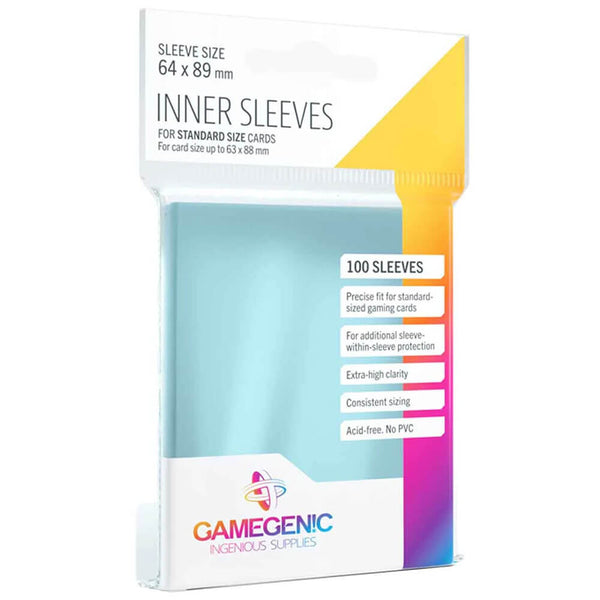 Gamegenic Inner Card Sleeves (64mm x 89mm 100's)