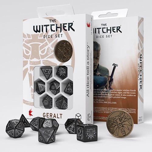 The Witcher Geralt Silver Sword Dice Set