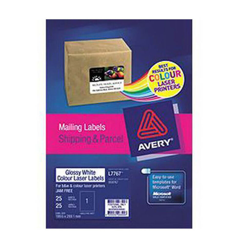 Avery Gloss Label Laser White (25 Stück)