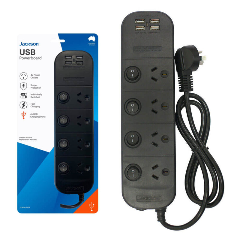 Jackson Industries Powerboard mit USB-Ladefunktion