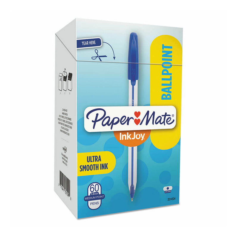 Papermate Inkjoy Kugelschreiber mit mittlerer Spitze, 1,0 mm, 60 Stück