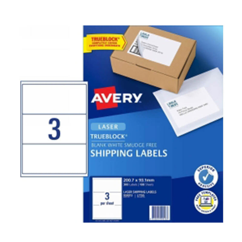 Avery Shipping Label White 100pk