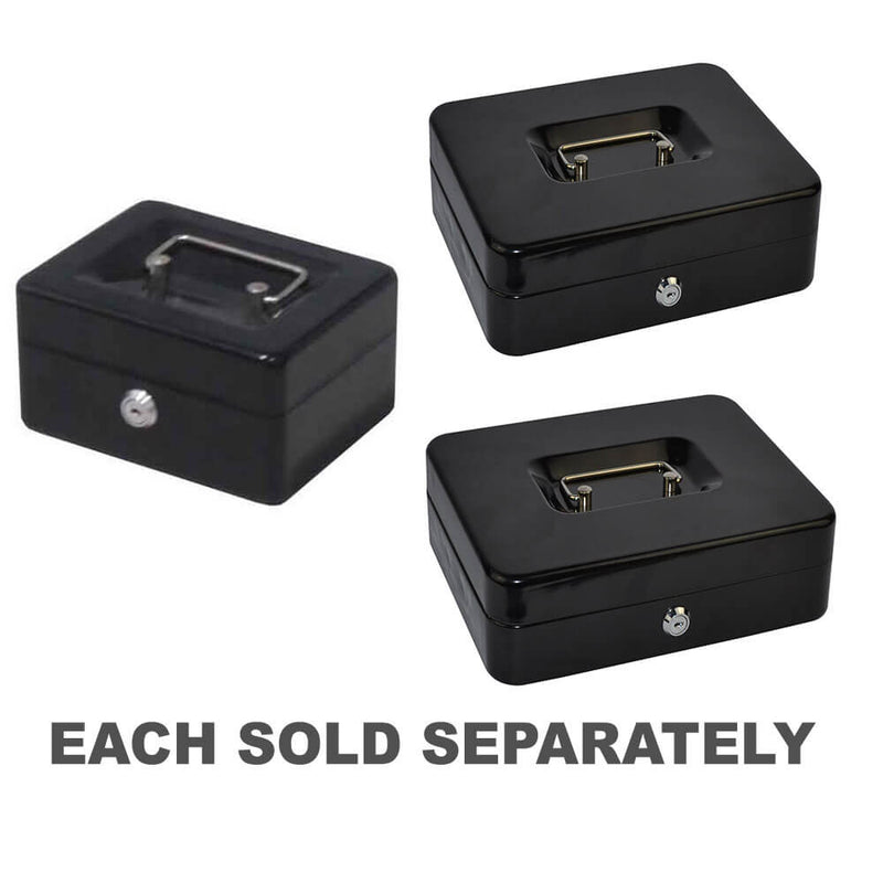 Italplast Metal Cash Box (Black)