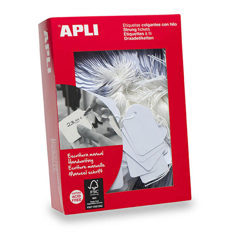 Apli Merchandising Tags Weiß 500er-Pckg