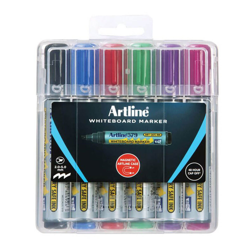 Artline Whiteboard-Marker im Hartschalenetui 5 mm sortiert