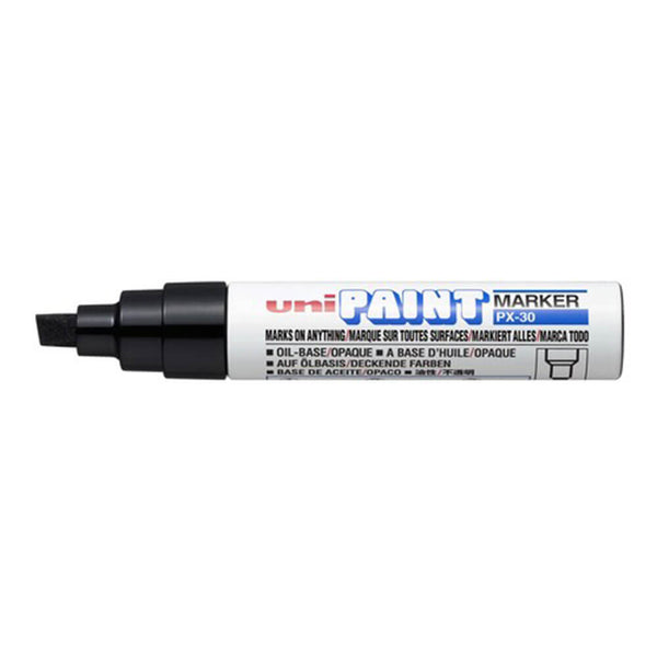 Uni Broad Chisel Tip Paint Marker (Black)