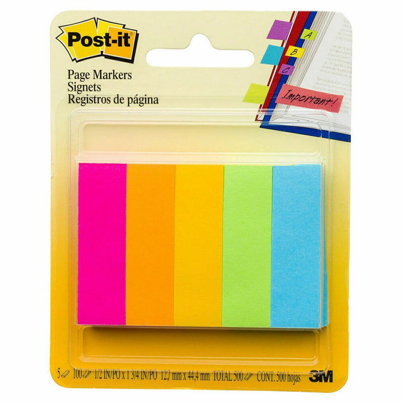 Post-it Page Markers 500 Blatt (5 Farben)