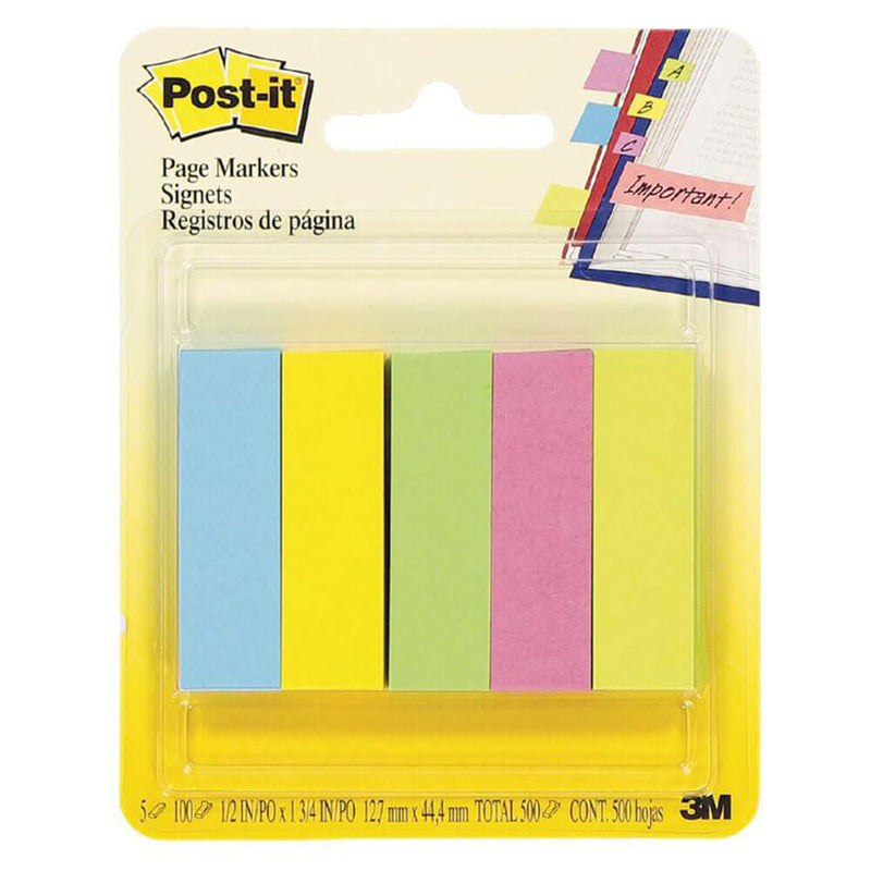 Post-it Page Markers 500 Blatt (5 Farben)