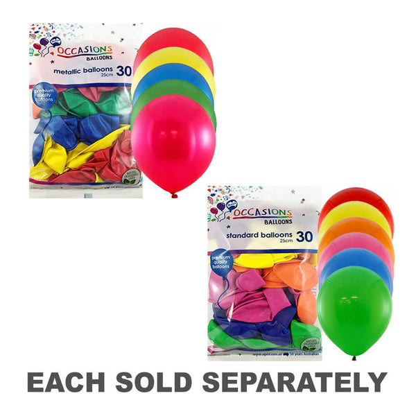 Alpen Balloons for Everyone 30pk 25cm (Assorted)