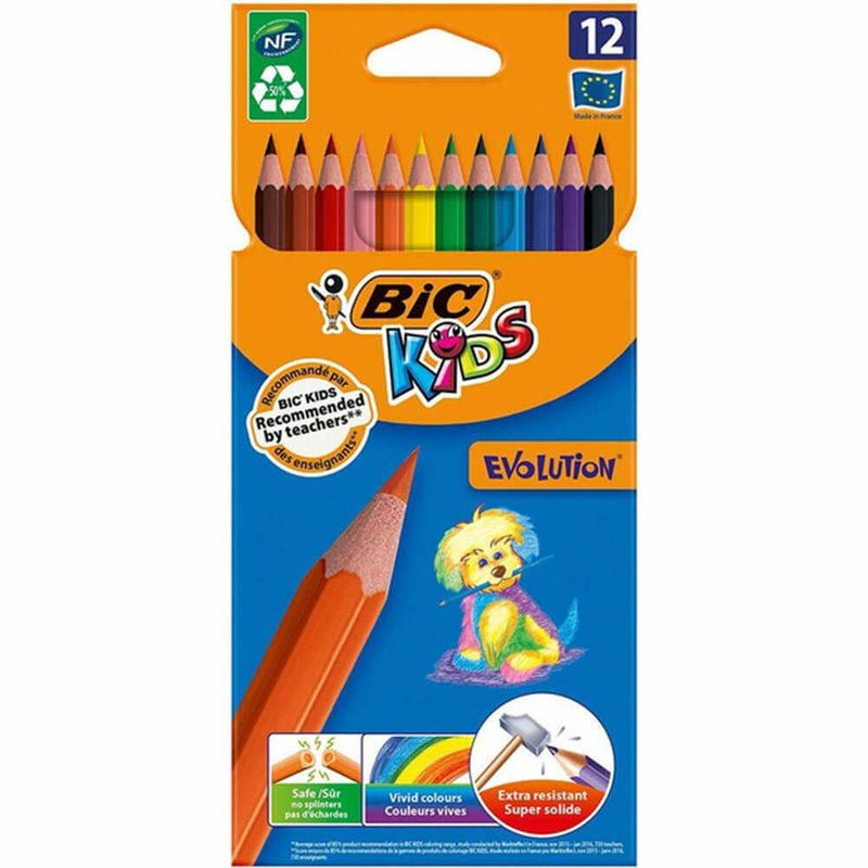 BiC Kids Evolution Buntstifte (12 Stück)