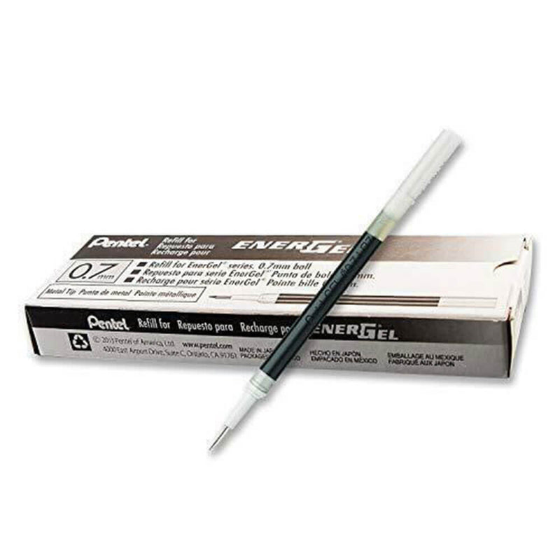 Pentel EnerGel 0,7 mm Flüssiggelstift-Nachfüllung, 12 Stück