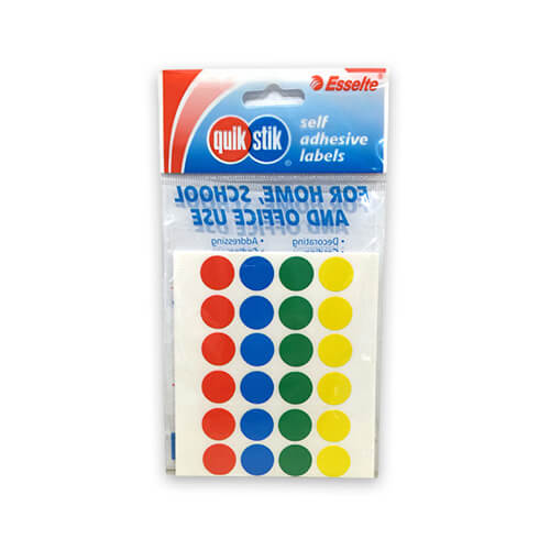 Quik Stik Multi Dot Label (Pack of 10)