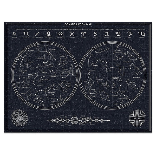 Gift Republic Glow In The Dark Constellation Puzzle