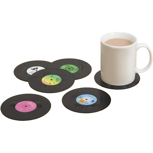 Gift Republic Retro Vinyl Coasters